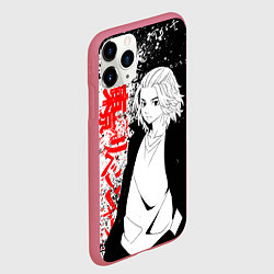 Чехол iPhone 11 Pro матовый Майки из тосвы - Токийские мстители, цвет: 3D-малиновый — фото 2