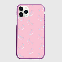 Чехол iPhone 11 Pro матовый Розовая луна, цвет: 3D-фиолетовый