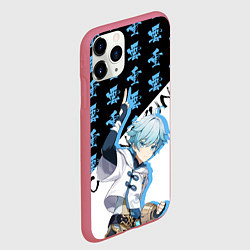 Чехол iPhone 11 Pro матовый Чун Юнь - Геншин Импакт, цвет: 3D-малиновый — фото 2