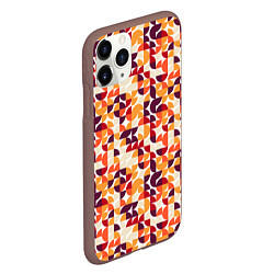 Чехол iPhone 11 Pro матовый Паттерн в стиле баухаус, цвет: 3D-коричневый — фото 2