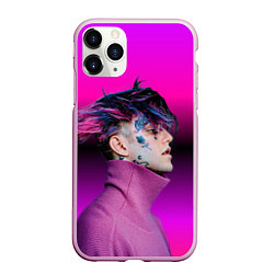 Чехол iPhone 11 Pro матовый Lil Peep фиолетовый лук, цвет: 3D-розовый