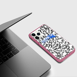 Чехол iPhone 11 Pro матовый Detroit become human ra9, цвет: 3D-малиновый — фото 2