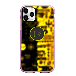 Чехол iPhone 11 Pro матовый Twenty one pilots yellow music, цвет: 3D-розовый