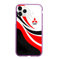 Чехол iPhone 11 Pro матовый Evo racer mitsubishi - uniform, цвет: 3D-фиолетовый