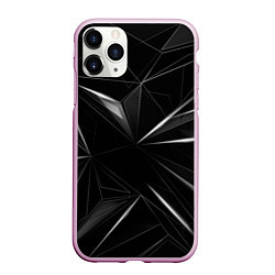Чехол iPhone 11 Pro матовый Хрустальные узоры, цвет: 3D-розовый