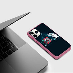 Чехол iPhone 11 Pro матовый Подарок - мимик, цвет: 3D-малиновый — фото 2