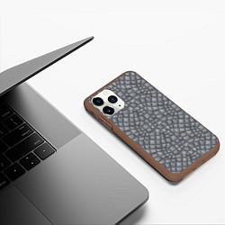 Чехол iPhone 11 Pro матовый Мостовая текстура, цвет: 3D-коричневый — фото 2