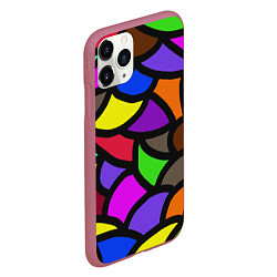 Чехол iPhone 11 Pro матовый Яркие краски жизни, цвет: 3D-малиновый — фото 2
