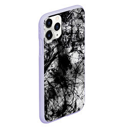 Чехол iPhone 11 Pro матовый Белый камуфляж, цвет: 3D-светло-сиреневый — фото 2