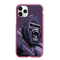 Чехол iPhone 11 Pro матовый Lord of the Jungle, цвет: 3D-малиновый