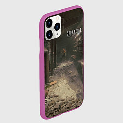 Чехол iPhone 11 Pro матовый STALKER 2 контроллёр, цвет: 3D-фиолетовый — фото 2