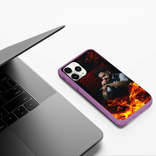 Чехол iPhone 11 Pro матовый Dero Goi Oomph / 3D-Фиолетовый – фото 3