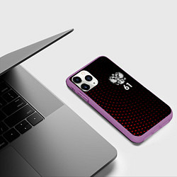 Чехол iPhone 11 Pro матовый Точки: Ростовская область, цвет: 3D-фиолетовый — фото 2