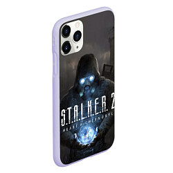 Чехол iPhone 11 Pro матовый STALKER 2 одиночка с артефактом, цвет: 3D-светло-сиреневый — фото 2