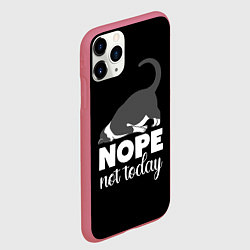 Чехол iPhone 11 Pro матовый Nope not today, цвет: 3D-малиновый — фото 2