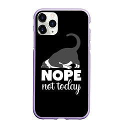 Чехол iPhone 11 Pro матовый Nope not today, цвет: 3D-светло-сиреневый