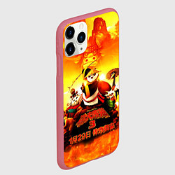 Чехол iPhone 11 Pro матовый Кунг-фу Панда Best Friend, цвет: 3D-малиновый — фото 2