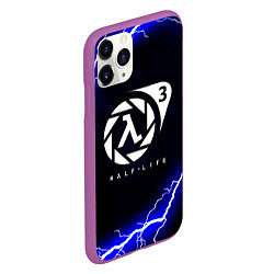 Чехол iPhone 11 Pro матовый Half life storm city, цвет: 3D-фиолетовый — фото 2