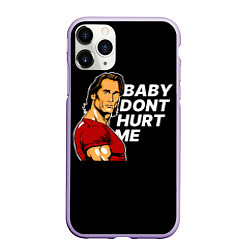 Чехол iPhone 11 Pro матовый Baby dont hurt me - Mike OHearn, цвет: 3D-светло-сиреневый