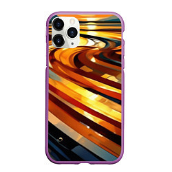 Чехол iPhone 11 Pro матовый Абстрактная дорога, цвет: 3D-фиолетовый