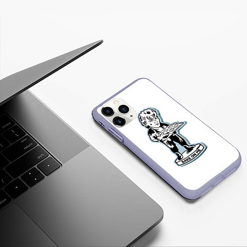 Чехол iPhone 11 Pro матовый A-Ha - Morten Harket funny / 3D-Светло-сиреневый – фото 3