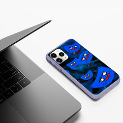 Чехол iPhone 11 Pro матовый Huggy Wuggy topgames, цвет: 3D-светло-сиреневый — фото 2