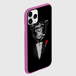 Чехол iPhone 11 Pro матовый Monkey business, цвет: 3D-фиолетовый — фото 2