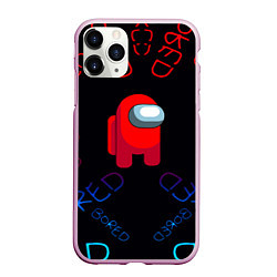 Чехол iPhone 11 Pro матовый Амонг ас bored neon, цвет: 3D-розовый