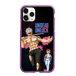 Чехол iPhone 11 Pro матовый Undead Unluck - Fuuko and Andy, цвет: 3D-фиолетовый