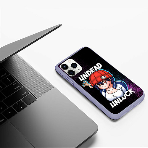 Чехол iPhone 11 Pro матовый Undead Unluck - Characters / 3D-Светло-сиреневый – фото 3