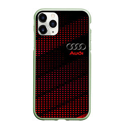 Чехол iPhone 11 Pro матовый Audi sportdot, цвет: 3D-салатовый