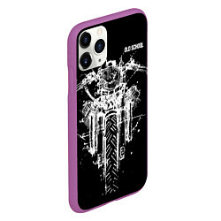 Чехол iPhone 11 Pro матовый Old school motorcycle, цвет: 3D-фиолетовый — фото 2