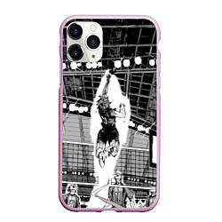 Чехол iPhone 11 Pro матовый Хината Шое взлетает, цвет: 3D-розовый