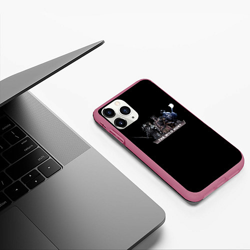 Чехол iPhone 11 Pro матовый The Witcher CD Projekt / 3D-Малиновый – фото 3