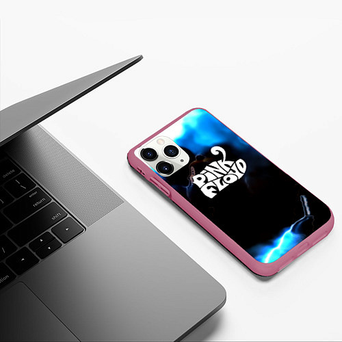 Чехол iPhone 11 Pro матовый Pink floyd абстракт бенд / 3D-Малиновый – фото 3