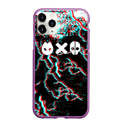 Чехол iPhone 11 Pro матовый Love death & robots strom, цвет: 3D-фиолетовый