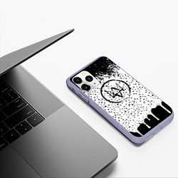 Чехол iPhone 11 Pro матовый Watch dogs games, цвет: 3D-светло-сиреневый — фото 2