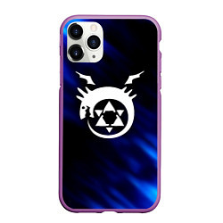 Чехол iPhone 11 Pro матовый Fullmetal Alchemist soul, цвет: 3D-фиолетовый