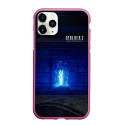 Чехол iPhone 11 Pro матовый STALKER 2 монолит в энергоблоке, цвет: 3D-малиновый