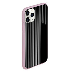 Чехол iPhone 11 Pro матовый Visual zebra stripes, цвет: 3D-розовый — фото 2