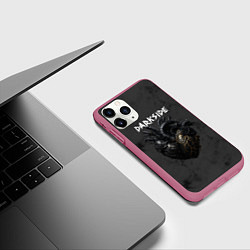 Чехол iPhone 11 Pro матовый Bring Me the Horizon - darkside, цвет: 3D-малиновый — фото 2