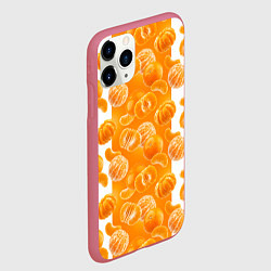 Чехол iPhone 11 Pro матовый Мандарины, цвет: 3D-малиновый — фото 2