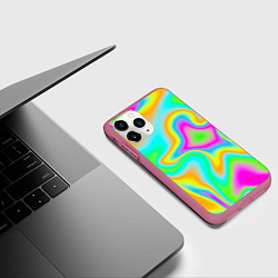 Чехол iPhone 11 Pro матовый Цветная карта теплоты, цвет: 3D-малиновый — фото 2