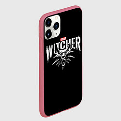 Чехол iPhone 11 Pro матовый Geralt the Witcher, цвет: 3D-малиновый — фото 2