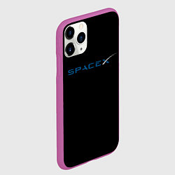 Чехол iPhone 11 Pro матовый NASA space usa, цвет: 3D-фиолетовый — фото 2
