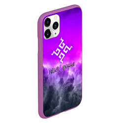 Чехол iPhone 11 Pro матовый Black desert mmorpg steel abstraction, цвет: 3D-фиолетовый — фото 2