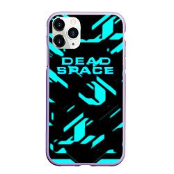 Чехол iPhone 11 Pro матовый Dead space айзек стиль неоновая броня, цвет: 3D-светло-сиреневый