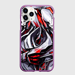 Чехол iPhone 11 Pro матовый Стальные черепа