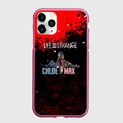 Чехол iPhone 11 Pro матовый Life is strange Хлоя и Макс, цвет: 3D-малиновый