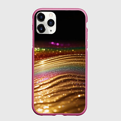 Чехол iPhone 11 Pro матовый Перламутр блестящий, цвет: 3D-малиновый